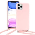 Miniatyrbillede 4 af 4: Justerbart Cord Case til iPhone 14 Pro Max Pink Beskyttelse Blød tynd silikone Rosa