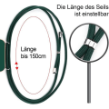 Miniatyrbillede 4 af 4: Crossbody cover til iPhone 15 Plus, blødt hjertemønster silikone midnatsgrøn