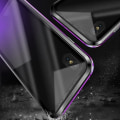 Miniatyrbild 4 av 4: Magnetfodral för iPhone XR 6.1 Silver + Transparent magnetisk absorptionsfodral i metall i härdat glas Pengar