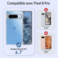 Miniatyrbillede 2 af 4: Coque - Google - Pixel 8 Pro - Transparent Silikone - Ultra Slim - Antiskrid Transparent