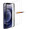 Miniatyrbillede 1 af 4: Skærmbeskyttelse - E.F.CONNECTION - til iPhone 12 - 4 Stykker - 9H Hærdet Glas - Face ID Udsnit