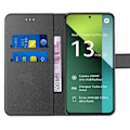 Miniatyrbild 3 av 4: Skal för Xiaomi Redmi Note 13 Pro 5G - E.F.Connection - Stötabsorberande - Syntetiskt läder - Stödfunktion - Svart Svart