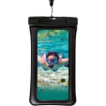 Miniatyrbild 1 av 4: Flytande vattentät fodral för smartphone Vattentät väska Universal Dykningssimfodral för iPhone, Samsung, Huawei -Svart