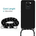Miniatyrbillede 4 af 4: Beskyttelsescover - E.F.CONNECTION - Xiaomi 10 - Blød - Sort - Med Snor Svart