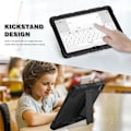Miniatyrbillede 5 af 6: Cover til iPad A16 (11") / iPad 10 2022 (10,9" 10. generation) 360° stødabsorberende hård beskyttelse med stativ - Sort Svart