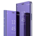 Miniatyrbillede 1 af 4: Huawei P30 Lite etui, spejl Smart Clear View Slankt læder med anti-ridse stativ til Huawei P30 Lite, lilla