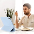 Miniatyrbillede 5 af 6: Cover til iPad Air 13 Tommer (2024/2025) / iPad Pro 12,9" (2018/2020/2021/2022) Stødabsorberende Beskyttelse med Støtte - Blå Blå