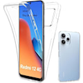 Miniatyrbild 1 av 4: Fodral till Xiaomi Redmi 12 5G-4G - Stötsäkert Fullt skydd Transparent Anti-Scratch (ej för Redmi Note 12)