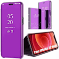 Miniatyrbillede 1 af 4: Cover til iPhone 12 Mini (5,4") Intelligent Smart View Protection For- og bagside Lilla Lila