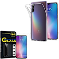 Miniatyrbillede 1 af 2: Til Xiaomi Mi 9 SE- Mi9 SE 5,97": UltraSlim gel silikone etui - TRANSPARENT + 2 film af hærdet glas