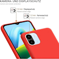 Miniatyrbillede 2 af 4: Etui til Xiaomi Redmi A1/A2 Flydende Silikone Anti-Shock Beskyttelse Rød Röd