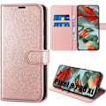 Miniatyrbillede 1 af 4: Coque Intégrale - Google - Pixel 9 Pro XL - PU Læder - Stødabsorberende - Rosa Rosa
