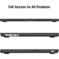 Miniatyrbillede 6 af 6: Coque Kompatibel med MacBook Air 15 Tommer M4 M3 M2 (A3241/A3114/A2941, 2025/2024/2023) - Tynd og Let Hård Etui [A1] Färg: Matt Svart