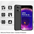Miniatyrbild 2 av 4: Fodral till OPPO Find X5 Stötsäker Precise Cutting Black + 2 härdade glasögon