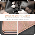 Miniatyrbillede 6 af 6: Coque til Xiaomi 15 Pro, Stødabsorberende Anti-Rids PU Læder Rosa Rosa