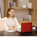 Miniatyrbild 5 av 6: Skydd för MacBook Air 13 Tum 2025 2024 2022 M4 M3 M2, Stöttålig Halkfri Hård Matt Effekt - Röd Röd