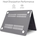 Miniatyrbild 4 av 6: Fodral för MacBook Pro 14 Tum M4 M3 M2 M1 Pro/Max 2024 2023 2021, Stöt- och Rep Resistent med Ventilationsslits - Grå Grå