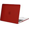 Miniatyrbillede 1 af 6: Coque til MacBook Air 15 Tommer 2025 2024 2023 M4 M3 M2, Beskyttelse af Computer Hårdt Mat Translucent Rød Röd