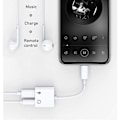 Miniatyrbild 3 av 4: 2-portars Lightning till 3,5 mm Mini Jack-kabeladapter, 2 i 1 Lightning Converter Adapter