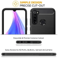 Miniatyrbillede 3 af 4: Taske til Redmi Note 8T (6,3") Inkluderet hærdet glas Silikone Sort Anti Shock Funktioner Ståldesign TPU forstærket beskyttelse Svart