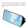 Miniatyrbillede 2 af 4: Xiaomi Mi 10T Case, Smart Flip Mirror Case med stødsikker stativ funktion Case Cover til Xiaomi Mi 10T