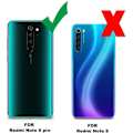 Miniatyrbillede 2 af 4: Beskyttelsesskal - MP4 TELECOM - Xiaomi Redmi Note 8 Pro - Transparent Silikone - Tempereret Glas - Ridseresistent