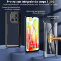 Miniatyrbillede 2 af 4: Taske til Xiaomi Redmi 12C - Redmi 11A Fuld beskyttelse For- og bagside Dobbeltsidet Sort Svart