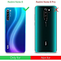 Miniatyrbillede 2 af 4: Coque til Redmi Note 8 - Xiaomi - Blødt TPU-silikone - Transparent - 2 hærdede glas - Skærmbeskyttelse Transparent