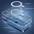 Miniatyrbillede 4 af 4: Coque til iPhone 13 - E.F.CONNECTION - Transparent - MagSafe - 2 hærdede glas - Blød Transparent