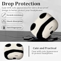 Miniatyrbillede 4 af 6: Coque til AirPods Pro 2 (2022/2023) Beskyttelse i blødt silicone Stødabsorberende Ridsesikker med Håndledsrem - Panda Mønster vit svart
