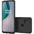 Miniatyrbillede 1 af 4: Beskyttelsesetui til One Plus Nord N10 5G - E.F.CONNECTION - Sort silikone - Blødt - Mat Svart