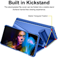 Miniatyrbild 5 av 6: Coque + 2 Härdat Glas för Xiaomi Redmi Note 14 5G (inte för 4G) Skydd Framsidan och Baksidan Smart View Blå Blå