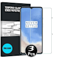 Miniatyrbild 1 av 4: Skärmskydd i glas - OnePlus - 7T - Sprängsäkert härdat glas - Set om 3 - Reptålig