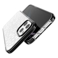 Miniatyrbillede 3 af 4: Beskyttelsesskal - E.F.CONNECTION - til iPhone 12 Pro Max - Transparent Sort Silikone - Stødabsorberende - Diamantmønster Svart