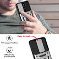 Miniatyrbillede 2 af 4: Beskyttelsesetui til Redmi Note 8 Pro - E.F.CONNECTION - Army Style - Sølv Silver