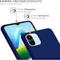 Miniatyrbild 2 av 4: Fodral till Xiaomi Redmi A1/A2 Blue med 2 härdade glasögon med matteffekt mot repor marinblå