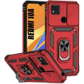 Miniatyrbild 1 av 4: Fodral för Redmi 10A Röd Stötsäker hård Anti-Scratch Skydd Kamera Bakring