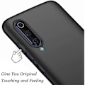 Miniatyrbillede 3 af 4: Beskyttelsesetui til Xiaomi Mi 9 SE - E.F.CONNECTION - Blødt - Sort - Matt silikone etui Svart