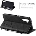 Miniatyrbillede 2 af 6: Coque + 2 Glas Med Anti-Ridser Stødsikker Beskyttelse Flip Cover i Syntetisk Læder Sort til Xiaomi 15 Svart