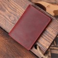 Miniatyrbild 3 av 6: Whosale Äkta läder RFID Passport Cover Hållare Protevtor Ledig tjänst Blank Funda Pasaporte Business Unisex Plain Passport Holdare Red