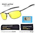 Miniatyrbild 1 av 6: CoolPandas 2022 polariserade solglasögon Herr Märkesdesigner Liten lins Solglasögon Herr Solglasögon för körning gafas oculos de sol UV400 black yellow Polarized lens