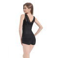 Miniatyrbild 4 av 6: Plus Size Body Shaper Sömlös Dam Bodysuit Bantning Waist Trainer Shapewear Butt Lifter Bröst Magkontroll Underkläder Black 3XL For 66-72KG