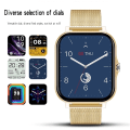 Miniatyrbild 6 av 6: Smart Watch Herr Dam Fitness Bluetooth Call Connected Klockor Vattentät Man Smartwatch För Android IOS Reloje Inteligente Mesh Black