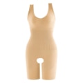 Miniatyrbild 1 av 6: Bantning Body Kvinnor Öppen gren Shapewear Korsett Body Shaper Modellering Underkläder Rumplyftare Magkontroll Trosor Underkläder Skin 5XL 95-110kg