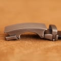 Miniatyrbild 5 av 6: Automatiskt bälte i äkta läder för män Formellt automatiskt bälte med spänne för män affärsrem i äkta läder Black 115CM