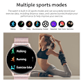 Miniatyrbild 5 av 6: LIGE Bluetooth Call Smart Watch Dam Herr 1.32 \ Mesh belt 02 Bluetooth call watch