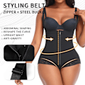 Miniatyrbild 5 av 6: Colombiansk Faja Bodysuit för kvinnor Shapewear Body Shaper Butt Lifter Ingen dyna Magkontroll Magbantning Plus S-6XL Underkläder 4XL