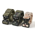 Miniatyrbild 3 av 6: Army Style Stridsbälten Snabbkoppling Taktiskt bälte Mode Män Militär Canvas Midjeband Utomhus Jakt Vandringsredskap Black red stripe ZS 3.8cm X 125cm