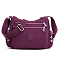 Miniatyrbild 1 av 6: Messenger Bag Causal Kvinnor Axelväska Multi Nylon Kvinna Crossbody-väskor Kvinna Crossbody Moderväska Shoudlerväska Purple 02