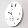 Miniatyrbild 3 av 6: Ögontavla Modern Design Väggklocka Oftalmologi Dekor Optometri Synundersökning Konstverk Tyst Kvarts Klocka Väggur Ögonläkare Gåva Without Frame(.102)